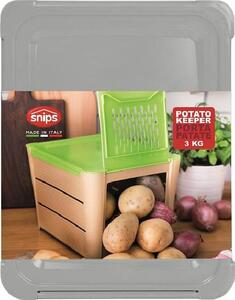 Snips Contenitore Alimenti 3 litri Porta Patate Grigio - 776