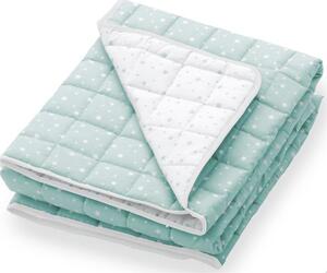 Italbaby Coperta Lettino in Pile Double Face colore Menta - Stelline
