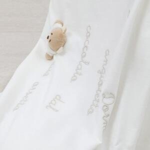 NANAN Coperta Neonato in Cotone 70x80 cm colore Bianco - Tato