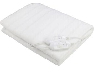 Brugel Coperta Termica Matrimoniale 140X160 cm Elettrica 60 Watt x 2 con 2 Livelli di Calore 4 chiusure Doppio isolamento - TH160X140