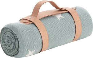 Cambrass Coperta Neonato in Bamb 80x100 cm colore Azzurro - Star