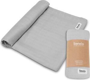 Lionelo Copertina Neonato in Cotone 120x120 cm colore Grey Stone - Bamboo Swaddle