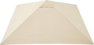 VivaGarden Copertura Gazebo 3x3 m con 8 Fori di Drenaggio in Tessuto Oxford 600D colore Bianco Crema