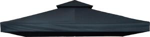 VivaGarden Copertura Gazebo 3x3 mt a 2 Livelli e Resistente ai Raggi UV colore Grigio Antracite