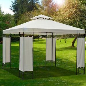 VivaGarden Copertura Gazebo 3x3 mt Top Impermeabile in Poliestere colore Crema