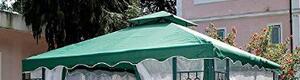 Giardini del Re Copertura Gazebo 3x3 mt Top in Poliestere 180 g/mq colore Bianco