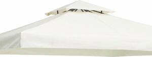 VivaGarden Copertura Gazebo 3x3 mt Top Impermeabile in Poliestere colore Crema
