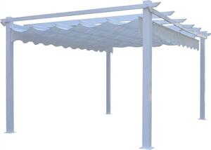VivaGarden Copertura Pergola 3x3 mt Top in Poliestere colore Bianco Athens - GA802029