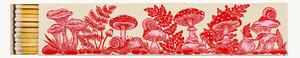 Scatola di fiammiferi di design Pink and Red Mushrooms