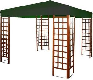 Giardini del Re Copertura Gazebo 3x4 mt Impermeabile Top in Poliestere colore Verde