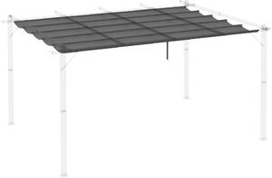 VivaGarden Copertura Pergola 3x4 mt Top in Poliestere Traspirante con 10 Fori di Drenaggio colore Grigio Scuro
