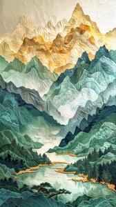 Illustrazione Mountains 25, Bilge Paksoylu