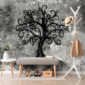 Carta da parati – Albero della vita in bianco e nero