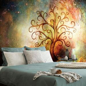 Carta da parati – Albero della vita con astrazione cosmica