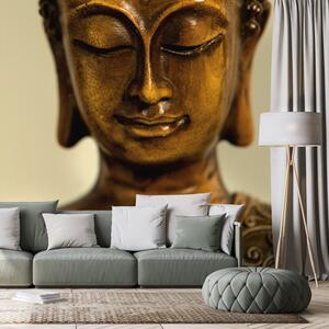 Carta da parati – Testa di Buddha in bronzo