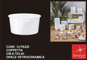 Bormioli Rocco Coppetta Aromateca Gelato confezione 12 pezzi cm 8,7x5,4h - BO767433