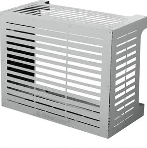 Divina Home Copricondizionatore copertura per climatizzatore LINEAR M Bianco in alluminio L86xP44xH68 cm - DH90863