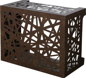 Divina Home Copricondizionatore copertura per climatizzatore ARTIST Bronzo marrone Corten in alluminio L86xP44xH68 cm - DH85558