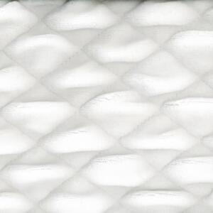 Blanco Raya Copriletto Invernale Singolo in Poliestere Double Face Flanella e Pelliccia Tinta Unita colore Bianco - 3006-17