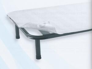 Gabel Coprirete Letto Matrimoniale in Feltro con Fettuccie per fissaggio 170x195 cm colore Bianco - 11345