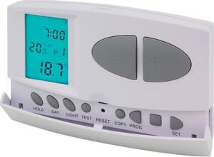 Polypool Cronotermostato settimanale / giornaliero digitale Display LCD Retroilluminato Funzione Anti Congelamento - 1465
