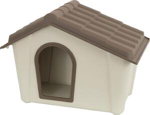 ArtPlast Cuccia per Cani da Esterno Taglia Piccola in resina 595x515xH410 mm colore Beige / Tortora - PC1T