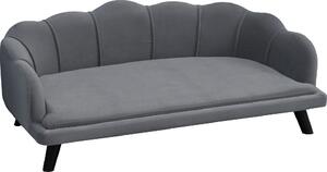 AllMyPets Cuccia per Cani da Interno Taglia Medio Grande Divanetto con Cuscino Imbottito e Rivestimento Sfoderabile colore Grigio - 153CG