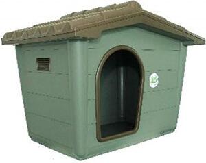 AllMyPets Cuccia per Cani in Polipropilene 79x56x60h cm colore Verde Scuro Sprint Eco Media - CCAMP992