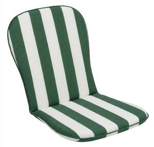 VivaGarden Cuscino imbottito Action Monoblocco Basso Misto Cotone e Poliestere 75x38x2h cm colore Bianco/Verde - PF03173
