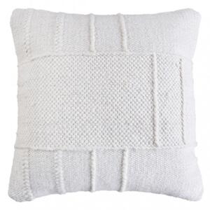 VivaGarden Cuscino Quadrato Bianco 45x45 cm in Cotone e Lana - WO801854
