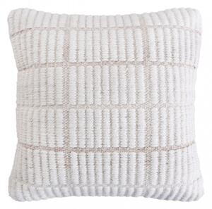 VivaGarden Cuscino Quadrato Valentin 45x45 cm in Lana Ecr e Bianco - WO801876