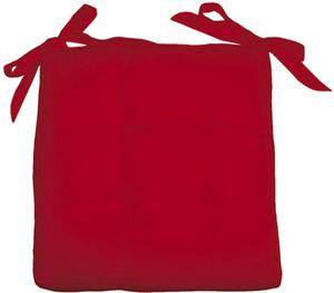 Olib Cuscino Soft con lacci 40x40xh6 cm Rosso - Cuscino Soft Rosso
