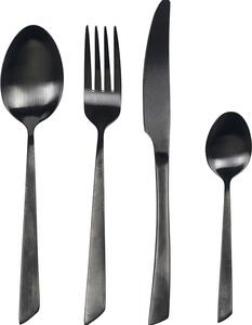 Villa deste Cut Set 24 posate in acciaio nero opaco - 5905212
