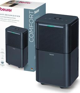 Beurer Deumidificatore Portatile per la casa muffa 12 Litri in 24 Ore Tanica 2 Litri con Timer colore Nero - LE 150