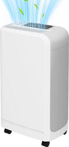 DecHome Deumidificatore Portatile Touch da 12L con Tubo di Scarico Timer e Filtro in ABS 28x18x50.6 cm colore Bianco - 980WTS432