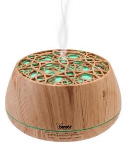 Bimar Diffusore di Aromi Cromoterapia con Luci e Cassa Acustica Wi-Fi Capacit 400 ml colore Legno Chiaro - DA26