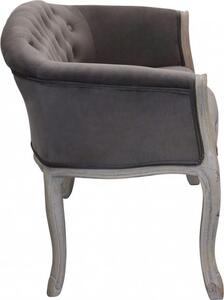 DecHome Divano 2 Posti Classico in Velluto Dimensioni 107x61x70 cm colore Taupe - Danubio