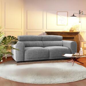 DecHome Divano 2 Posti Moderno in Tessuto Dimensioni 251x112.5x102 cm colore Grigio - Leora