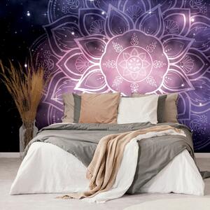 Carta da parati – Mandala con sfondo galassia