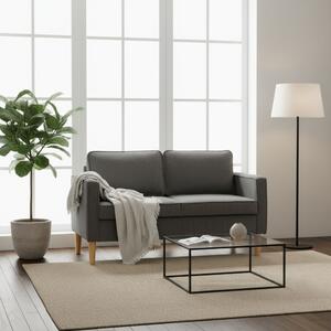 DecHome Divano 2 Posti Moderno Vano Contenitore in Velluto Dimensioni 140x63x79 cm colore Grigio