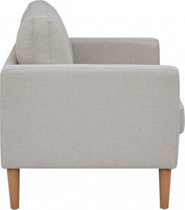 DecHome Divano 2 Posti Scandinavo in Tessuto Dimensioni 124x73x82 cm colore Beige - Santa Fe