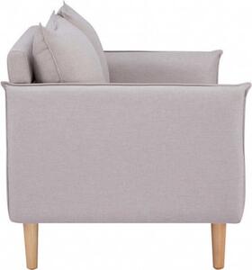 DecHome Divano 2 Posti Scandinavo in Tessuto effetto Lino Dimensioni 130x84x82 cm colore Beige - Ibiza