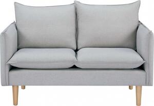 DecHome Divano 2 Posti Scandinavo in Tessuto effetto Lino Dimensioni 130x84x82 cm colore Beige - Ibiza