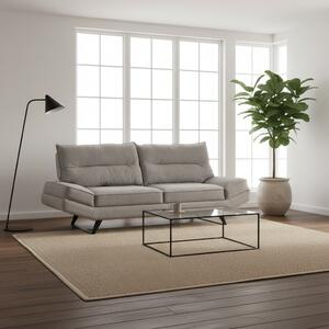 DecHome Divano 3 Posti Moderno in Microfibra Dimensioni 236x98x105 cm colore Tortora - Lena