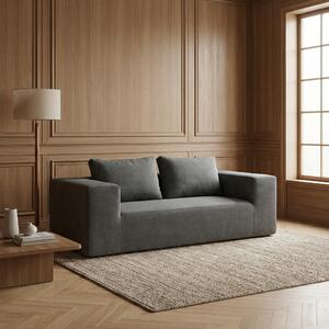 DecHome Divano 3 Posti Moderno in Tessuto Dimensioni 200x100x76 Cm colore Grigio Chiaro - Kelly