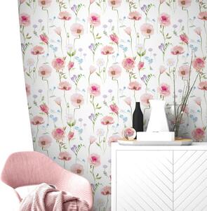 Carta da parati – Fiori romantici