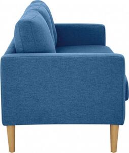DecHome Divano 3 Posti Scandinavo in Tessuto Dimensioni 180x73x82 cm colore Blu - Santa Fe