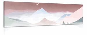 Stampa su tela – Montagne maestose pastello