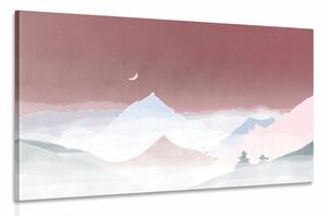 Stampa su tela – Notte pastello