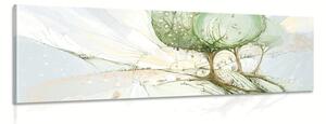 Quadro su tela – Alberi pastello da fiaba